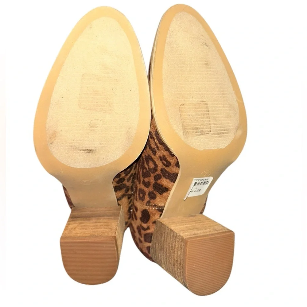 Leopard Print Hey Girl by Corkys Ankle Cowgirl Boots - Size 7 NWOB - Picture 5 of 12